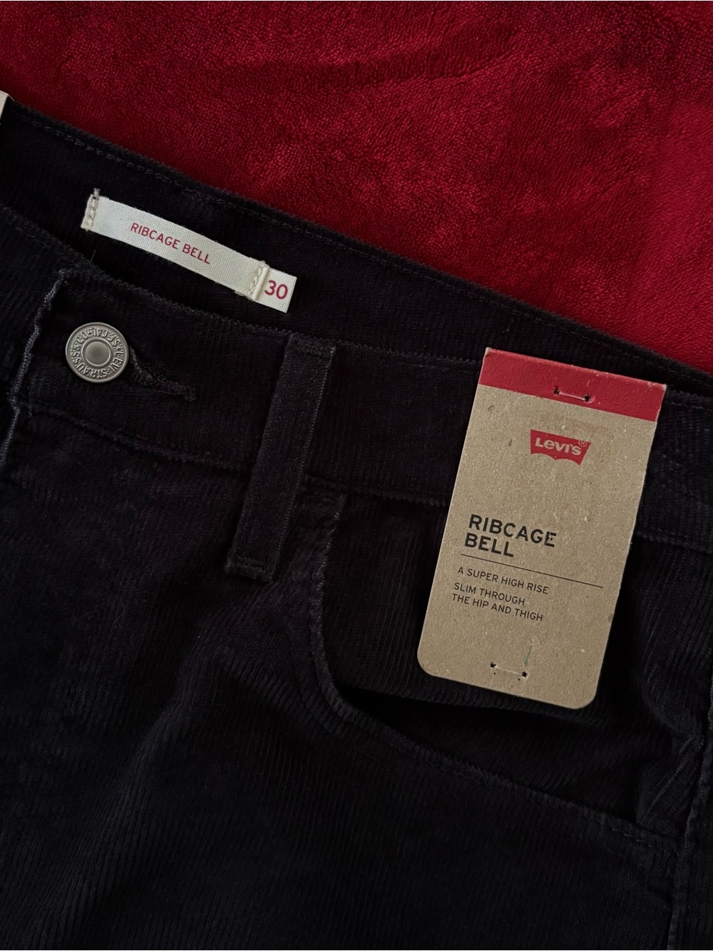 NWT Levi's Ribcage Bell High-Rise Wide Leg Pants - Picture 4 of 6
